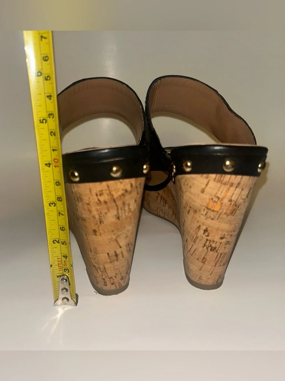 Tommy Hilfiger Black Madasen Wedge -Size 9M